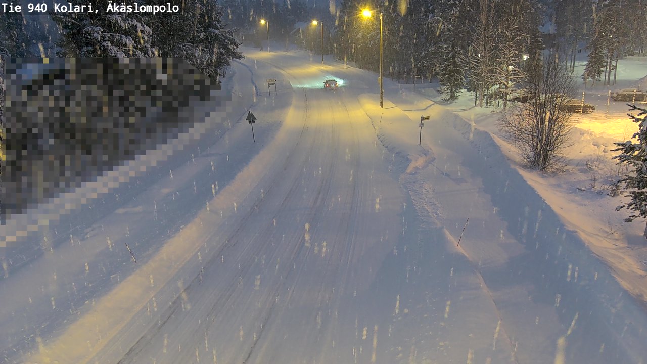 Weather Camera Image Road 940 Kolari, Äkäslompolo, Kolari, Lappi