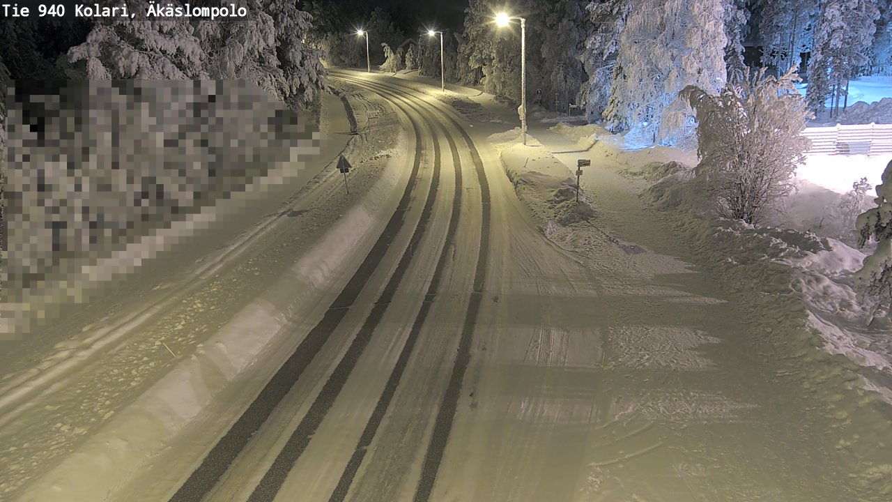 Kelikamerat Kuva Tie 940 Kolari, Äkäslompolo, Kolari, Lappi