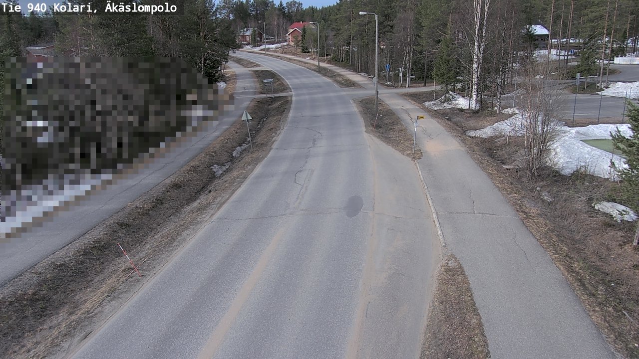 Weather Camera Image Väg 940 Kolari, Äkäslompolo, Kolari, Lappi