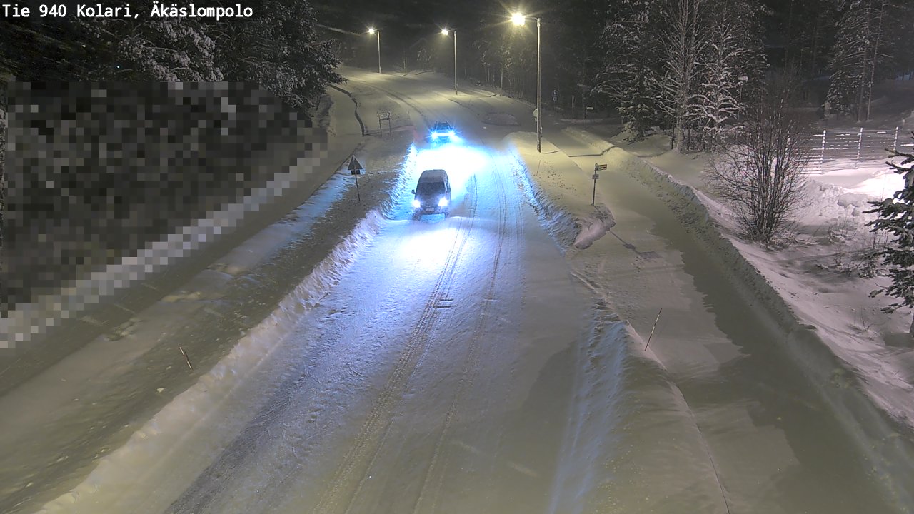 Kelikamerat Kuva Tie 940 Kolari, Äkäslompolo, Kolari, Lappi