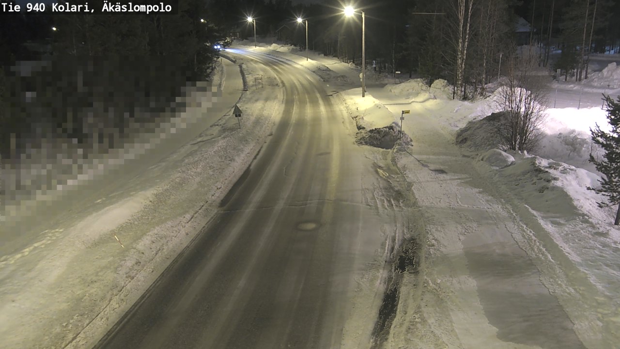 Kelikamerat Kuva Tie 940 Kolari, Äkäslompolo, Kolari, Lappi