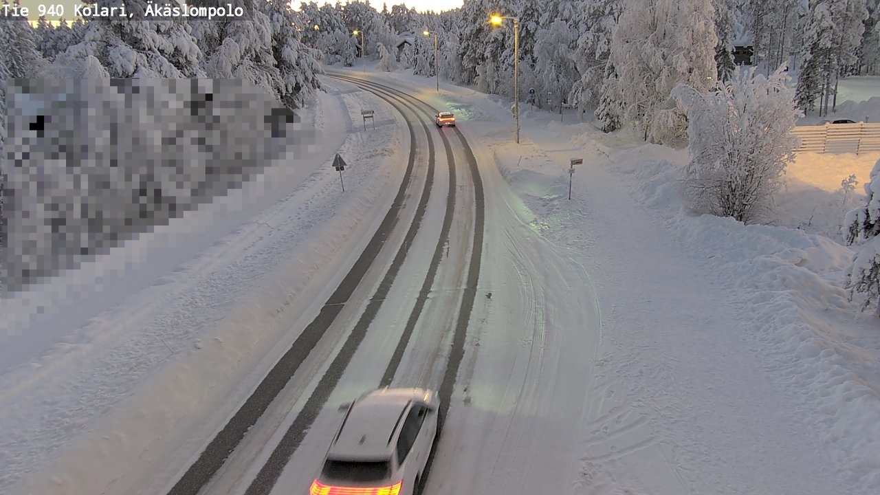 Kelikamerat Kuva Tie 940 Kolari, Äkäslompolo, Kolari, Lappi