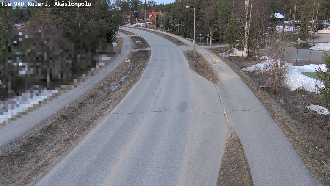 Weather Camera Image Väg 940 Kolari, Äkäslompolo, Kolari, Lappi