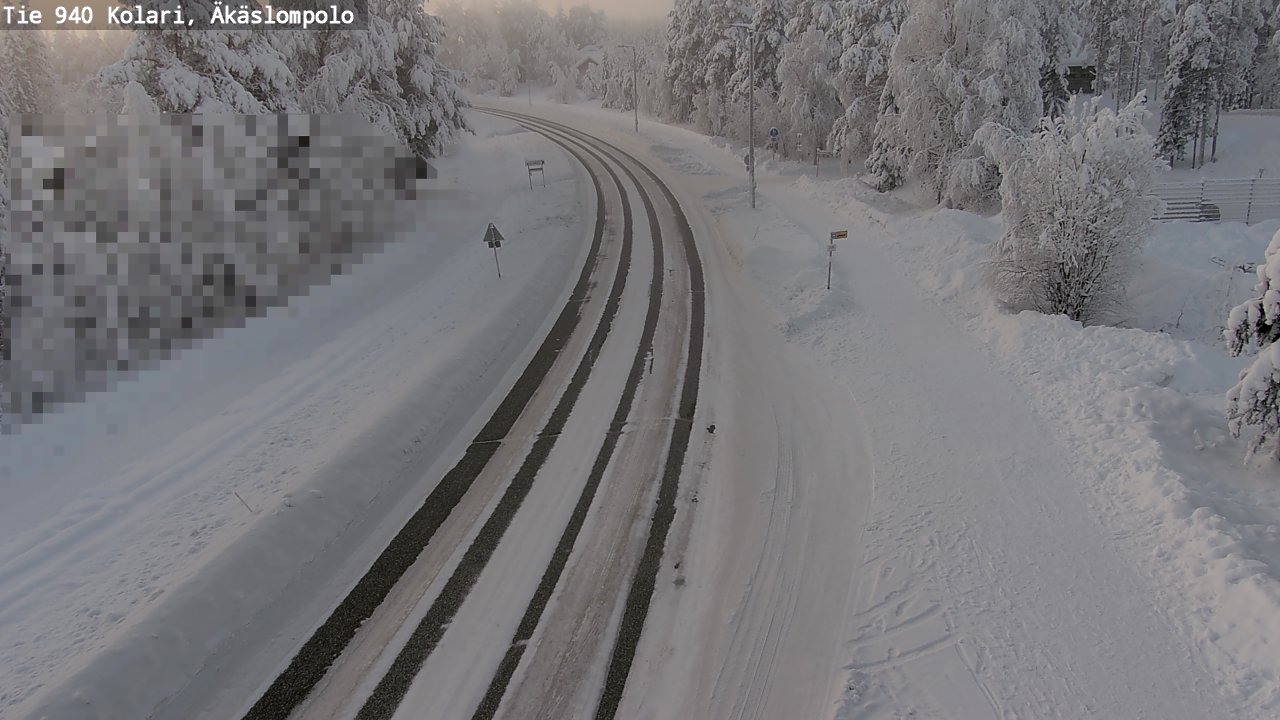 Weather Camera Image Road 940 Kolari, Äkäslompolo, Kolari, Lappi