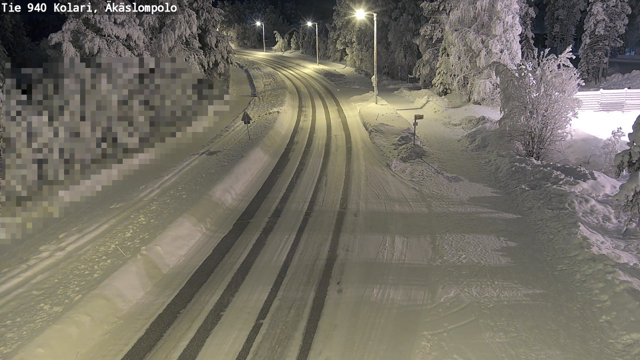 Kelikamerat Kuva Tie 940 Kolari, Äkäslompolo, Kolari, Lappi