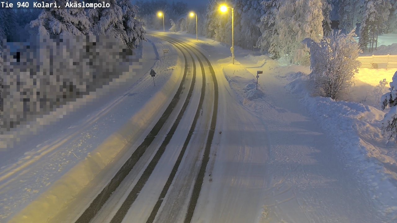 Kelikamerat Kuva Tie 940 Kolari, Äkäslompolo, Kolari, Lappi