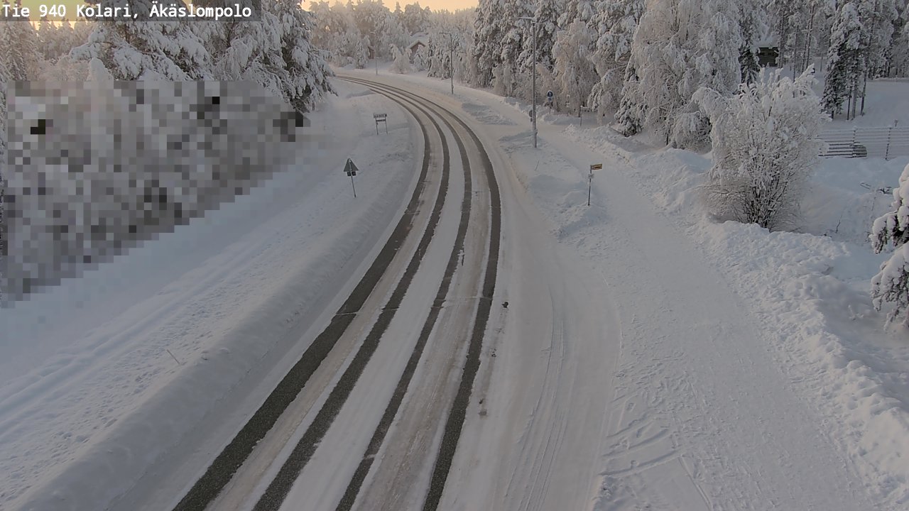 Weather Camera Image Road 940 Kolari, Äkäslompolo, Kolari, Lappi