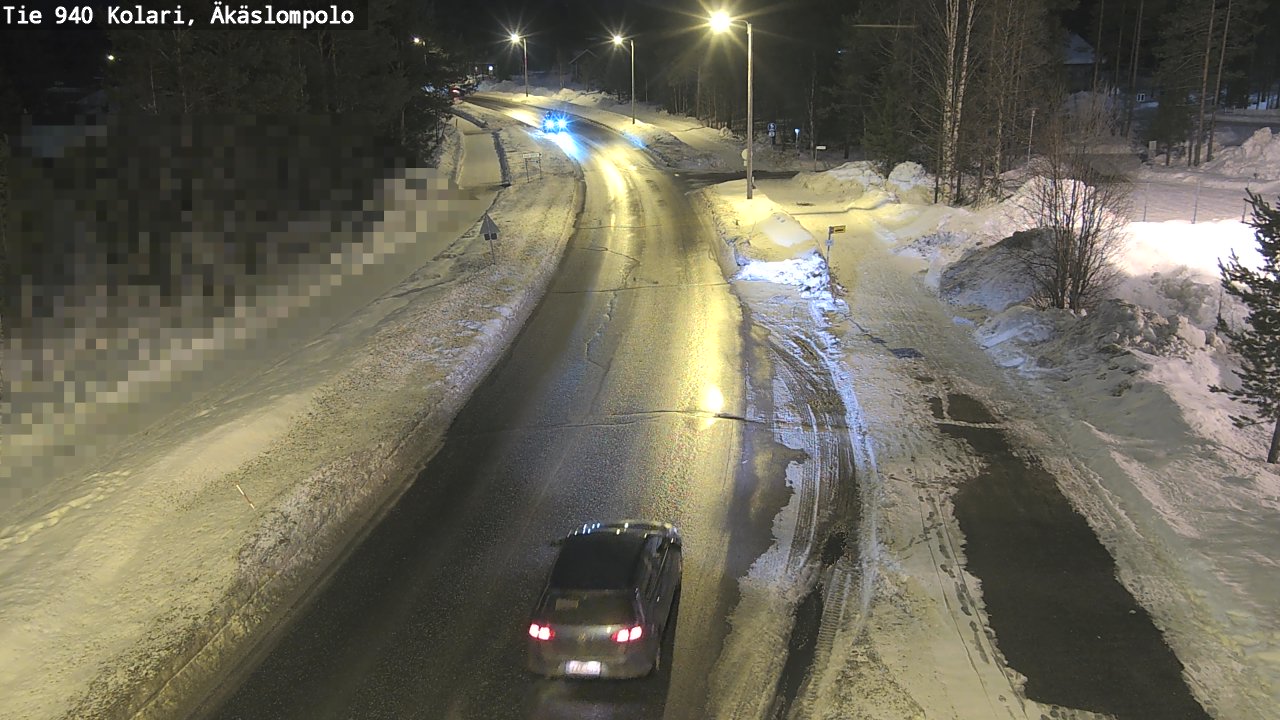 Weather Camera Image Väg 940 Kolari, Äkäslompolo, Kolari, Lappi