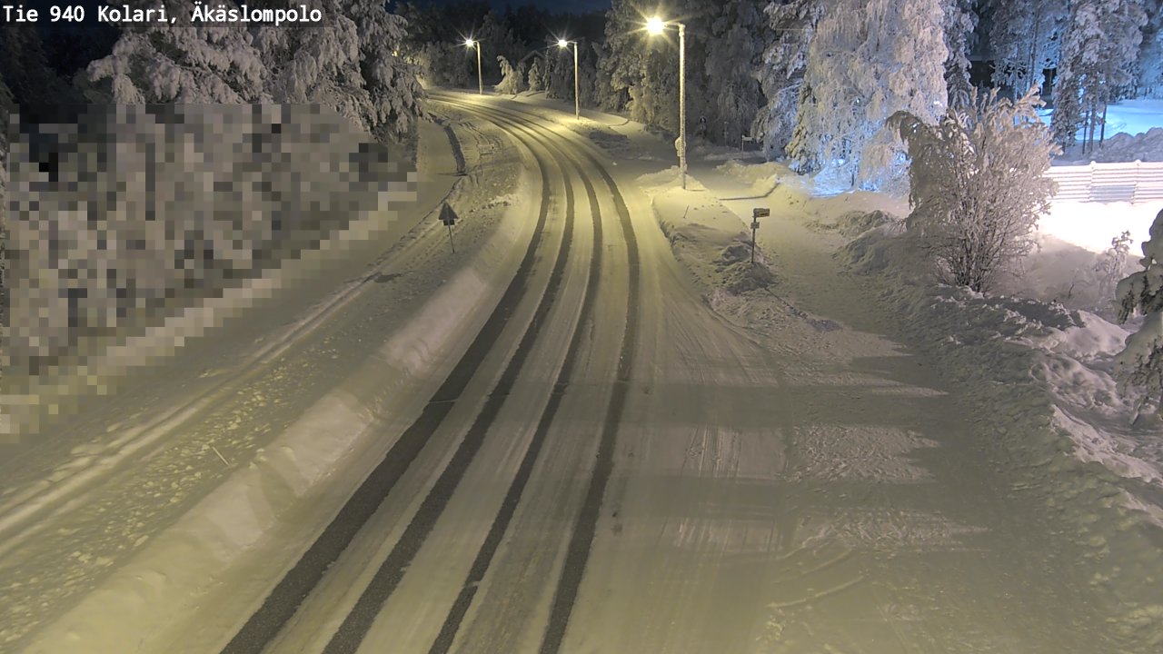 Kelikamerat Kuva Tie 940 Kolari, Äkäslompolo, Kolari, Lappi