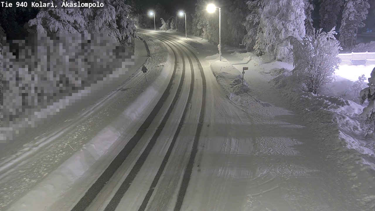 Kelikamerat Kuva Tie 940 Kolari, Äkäslompolo, Kolari, Lappi