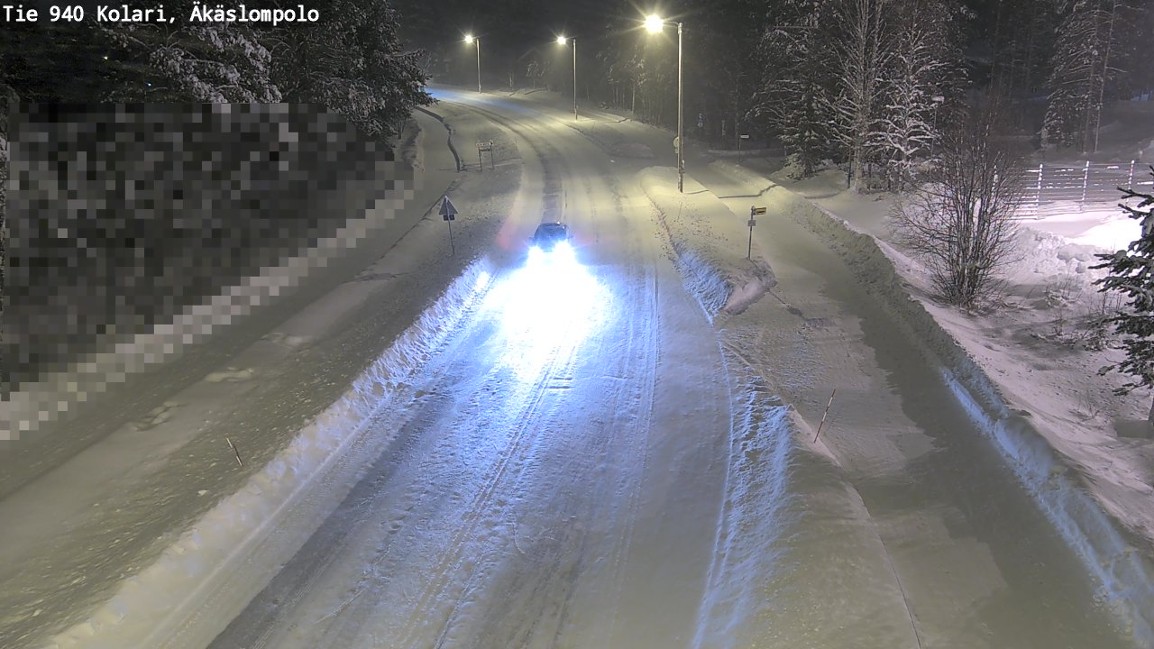 Kelikamerat Kuva Tie 940 Kolari, Äkäslompolo, Kolari, Lappi