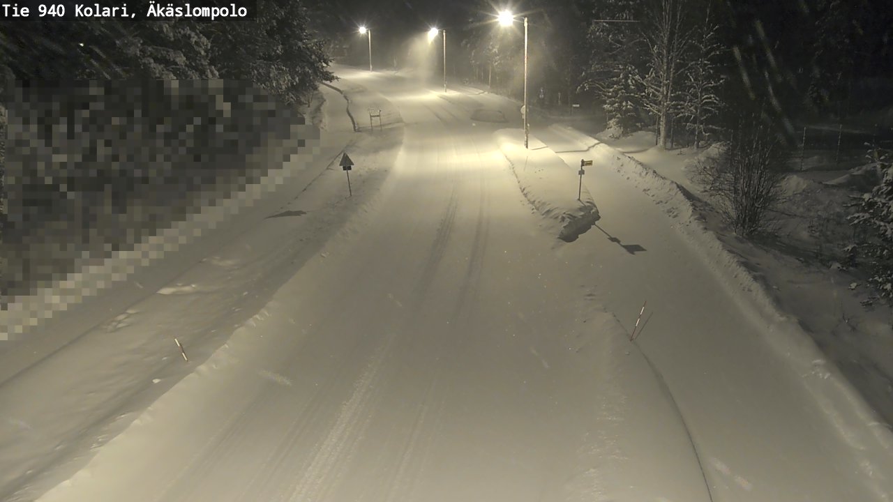 Kelikamerat Kuva Tie 940 Kolari, Äkäslompolo, Kolari, Lappi