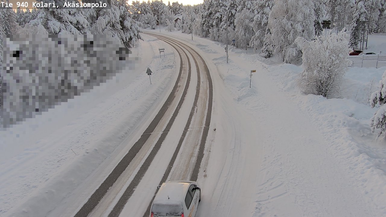 Kelikamerat Kuva Tie 940 Kolari, Äkäslompolo, Kolari, Lappi