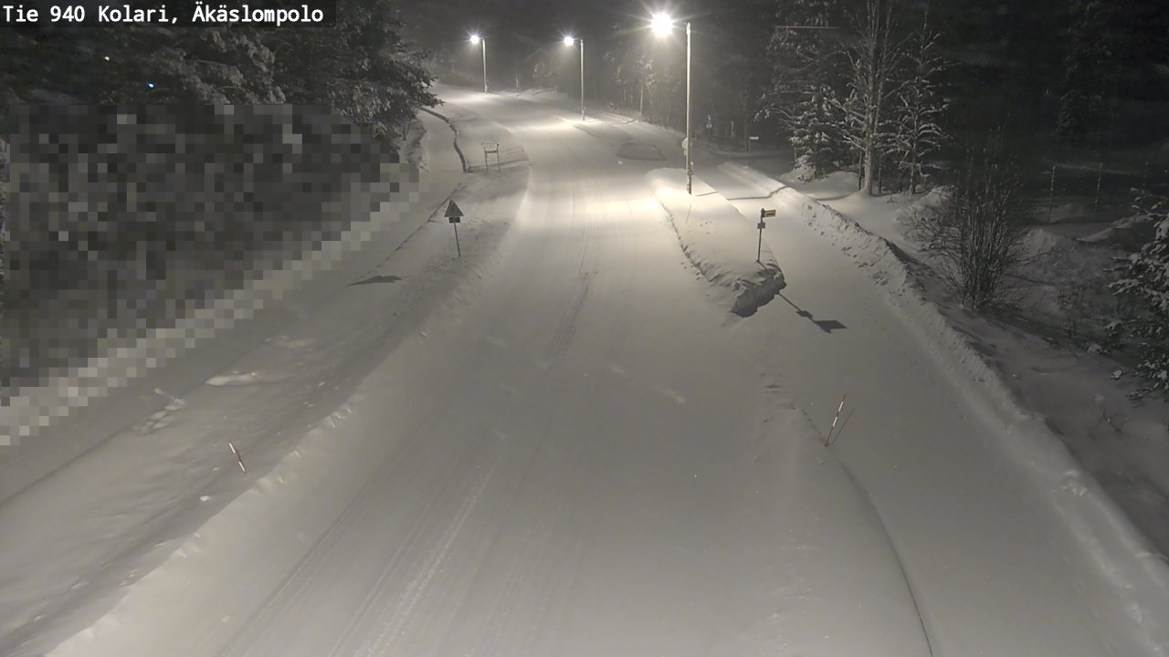 Kelikamerat Kuva Tie 940 Kolari, Äkäslompolo, Kolari, Lappi