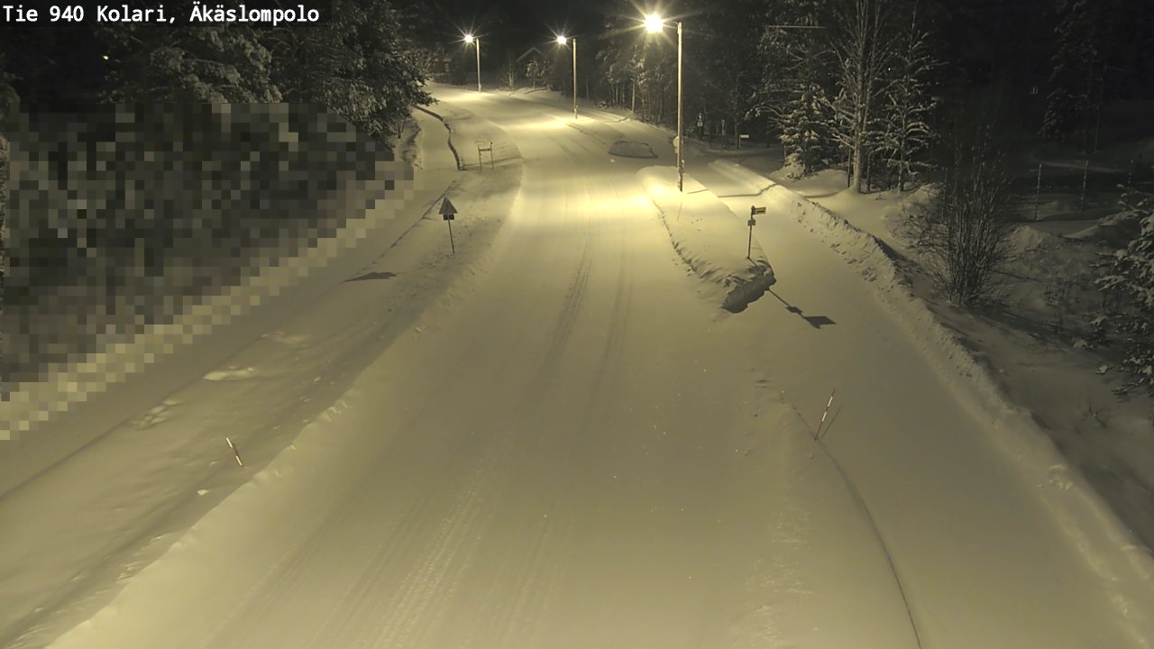 Kelikamerat Kuva Tie 940 Kolari, Äkäslompolo, Kolari, Lappi