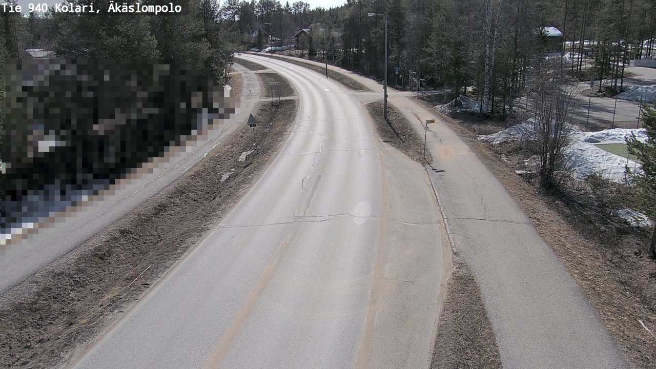 Weather Camera Image Väg 940 Kolari, Äkäslompolo, Kolari, Lappi