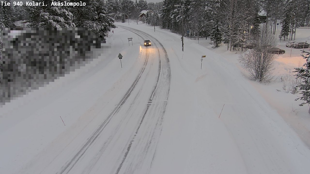 Kelikamerat Kuva Tie 940 Kolari, Äkäslompolo, Kolari, Lappi
