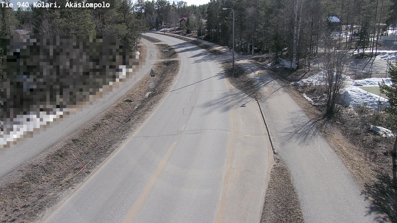 Weather Camera Image Väg 940 Kolari, Äkäslompolo, Kolari, Lappi
