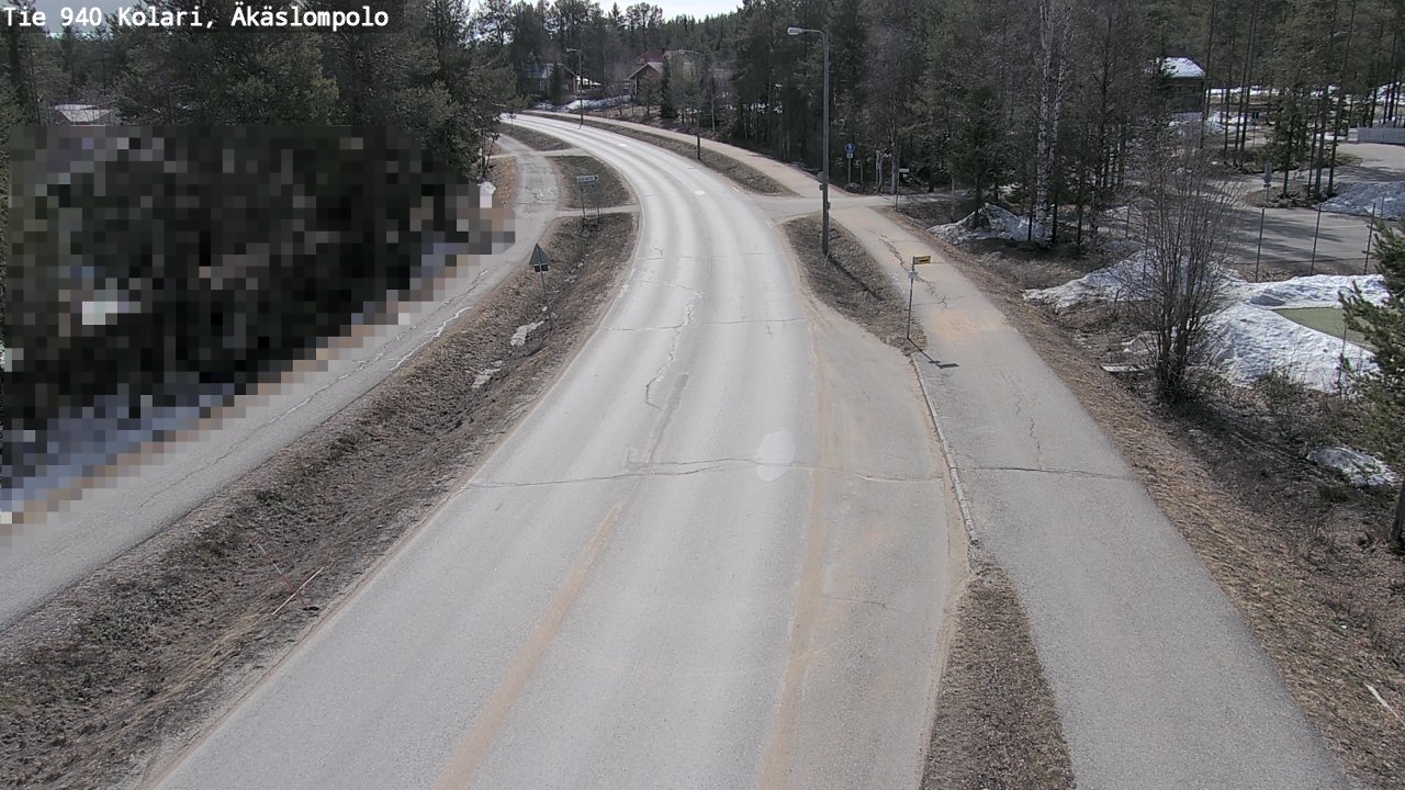 Weather Camera Image Väg 940 Kolari, Äkäslompolo, Kolari, Lappi