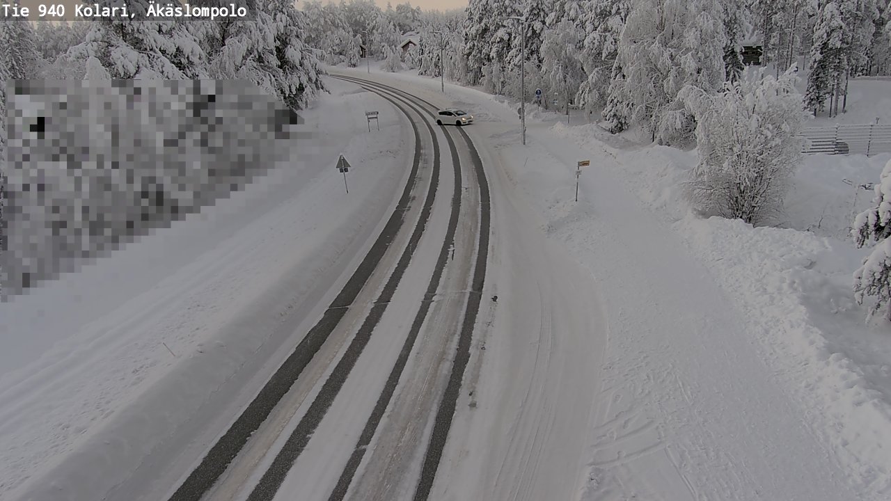 Weather Camera Image Road 940 Kolari, Äkäslompolo, Kolari, Lappi