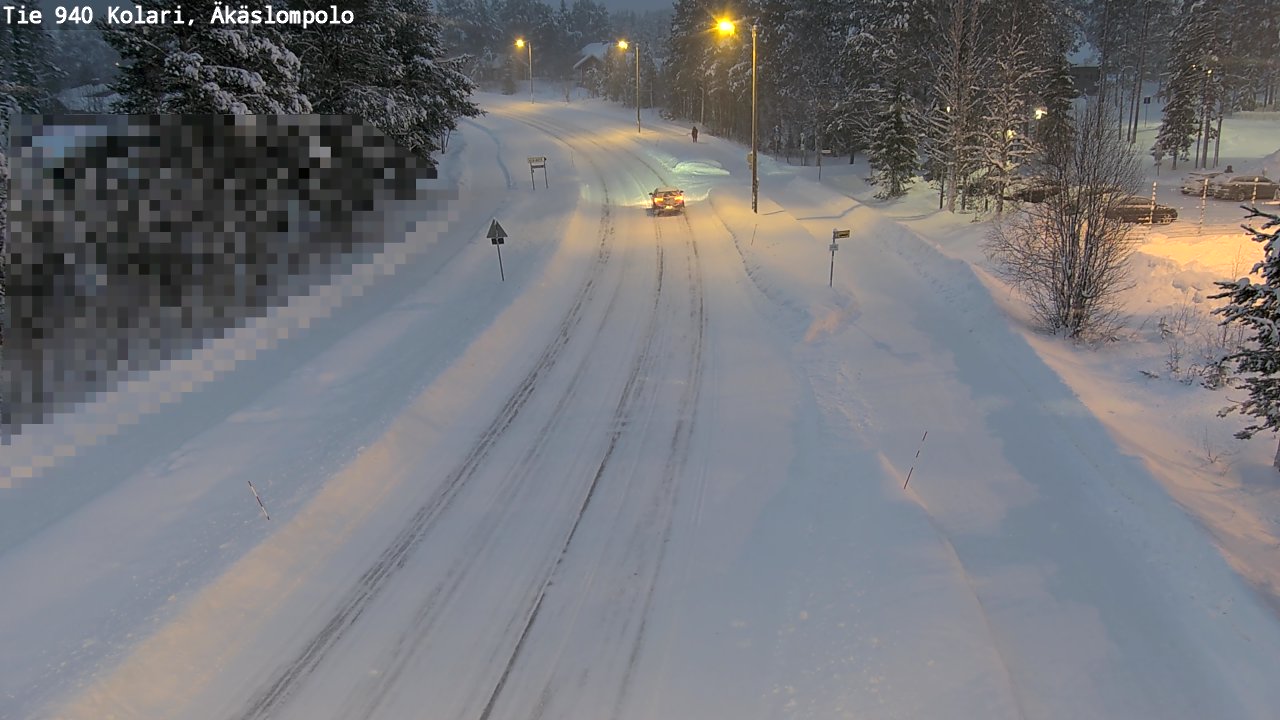 Weather Camera Image Road 940 Kolari, Äkäslompolo, Kolari, Lappi