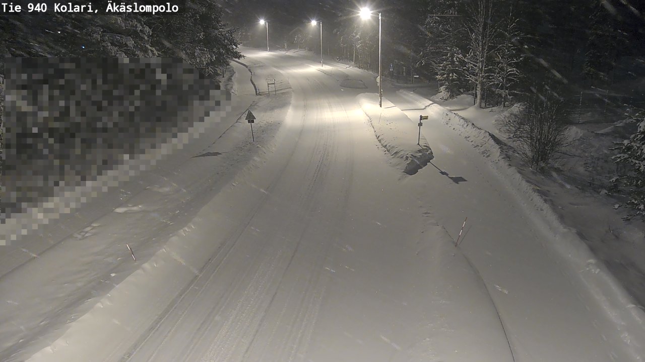 Kelikamerat Kuva Tie 940 Kolari, Äkäslompolo, Kolari, Lappi