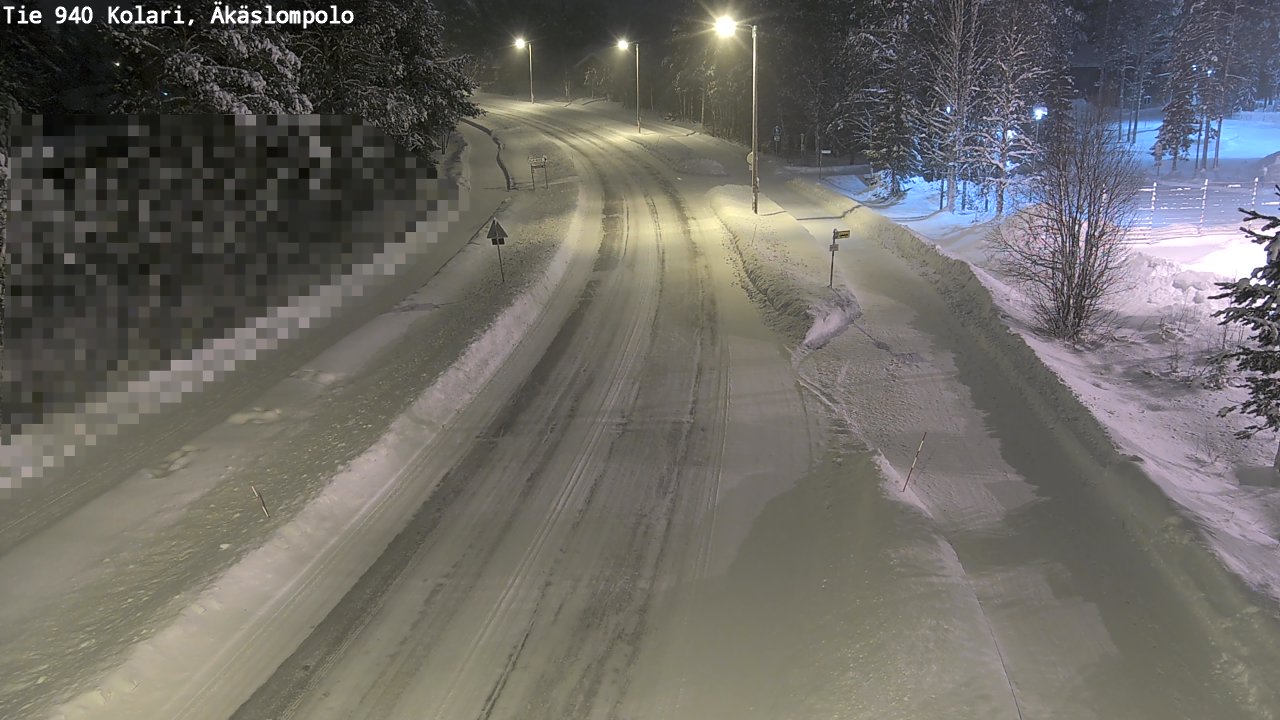 Kelikamerat Kuva Tie 940 Kolari, Äkäslompolo, Kolari, Lappi