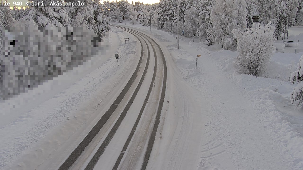 Kelikamerat Kuva Tie 940 Kolari, Äkäslompolo, Kolari, Lappi