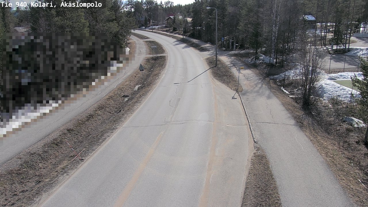 Weather Camera Image Väg 940 Kolari, Äkäslompolo, Kolari, Lappi