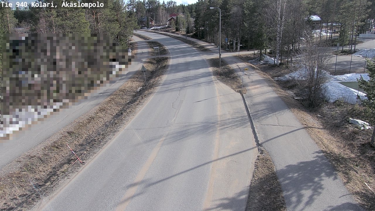 Weather Camera Image Väg 940 Kolari, Äkäslompolo, Kolari, Lappi