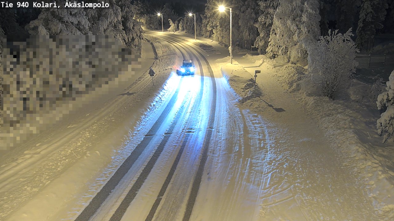 Kelikamerat Kuva Tie 940 Kolari, Äkäslompolo, Kolari, Lappi