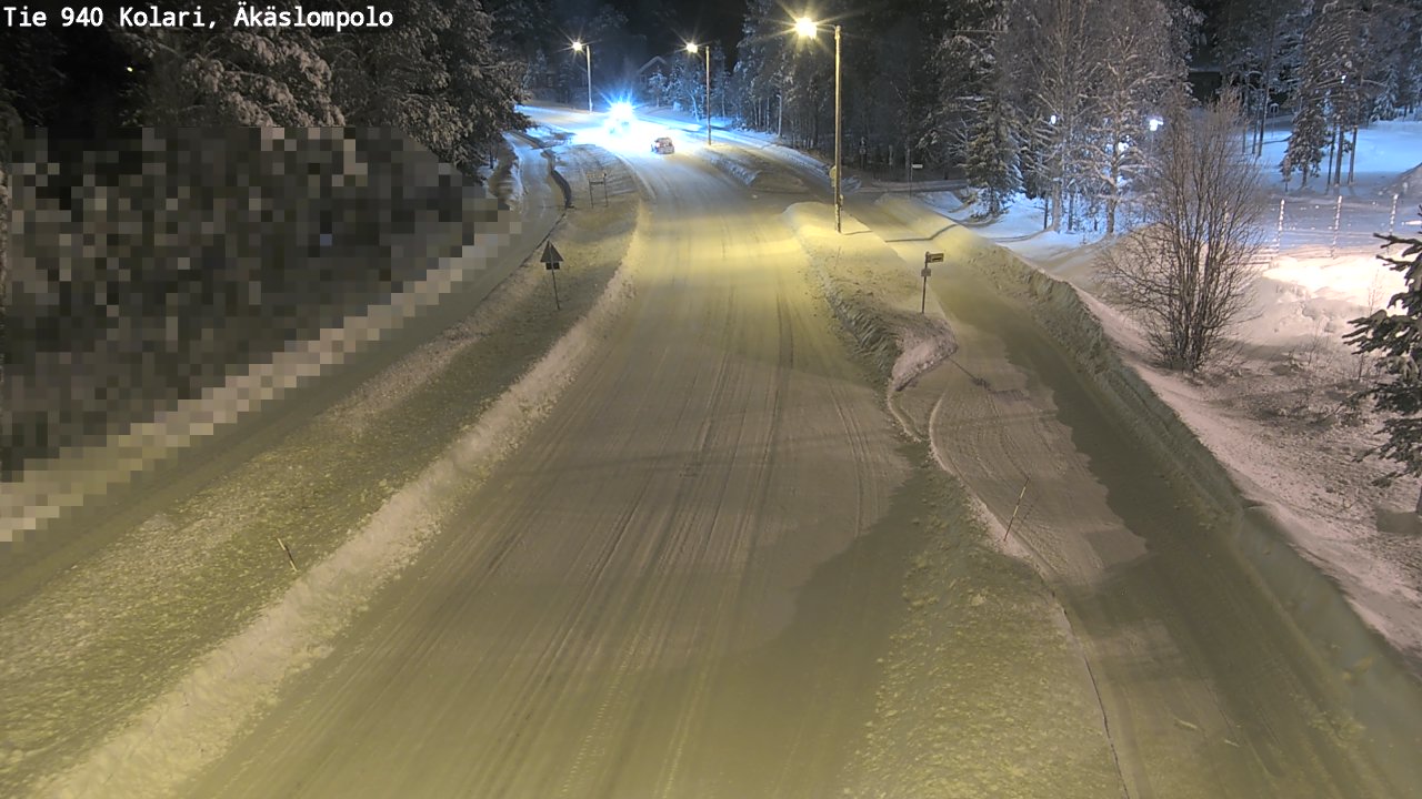Weather Camera Image Road 940 Kolari, Äkäslompolo, Kolari, Lappi