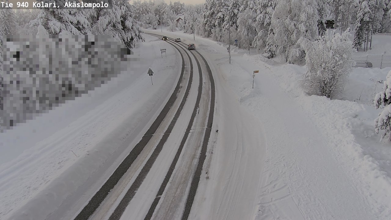 Weather Camera Image Road 940 Kolari, Äkäslompolo, Kolari, Lappi