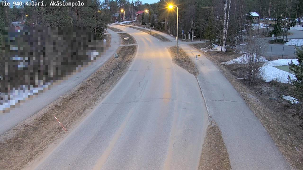 Weather Camera Image Väg 940 Kolari, Äkäslompolo, Kolari, Lappi