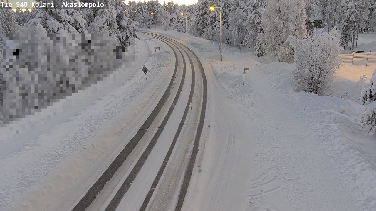 Kelikamerat Kuva Tie 940 Kolari, Äkäslompolo, Kolari, Lappi