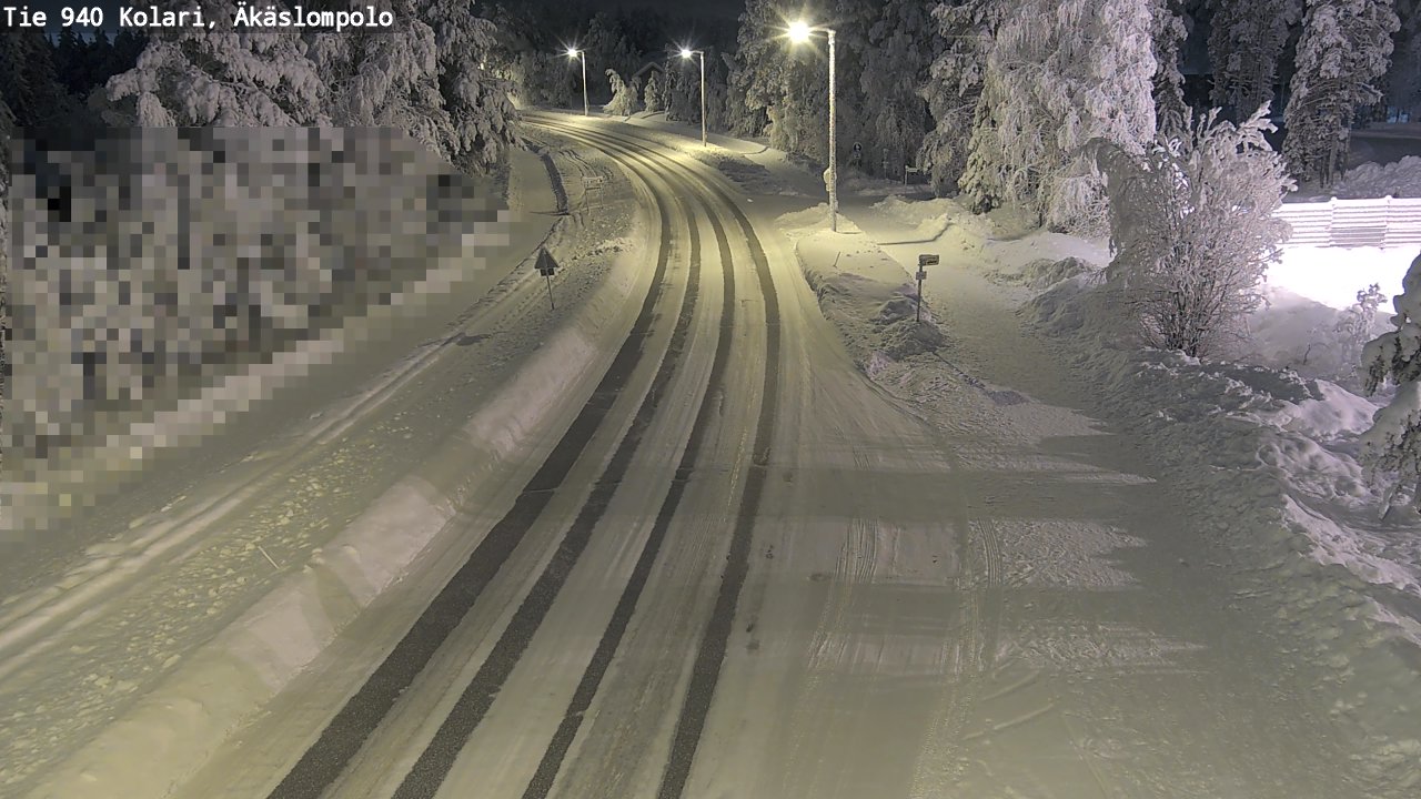Weather Camera Image Road 940 Kolari, Äkäslompolo, Kolari, Lappi
