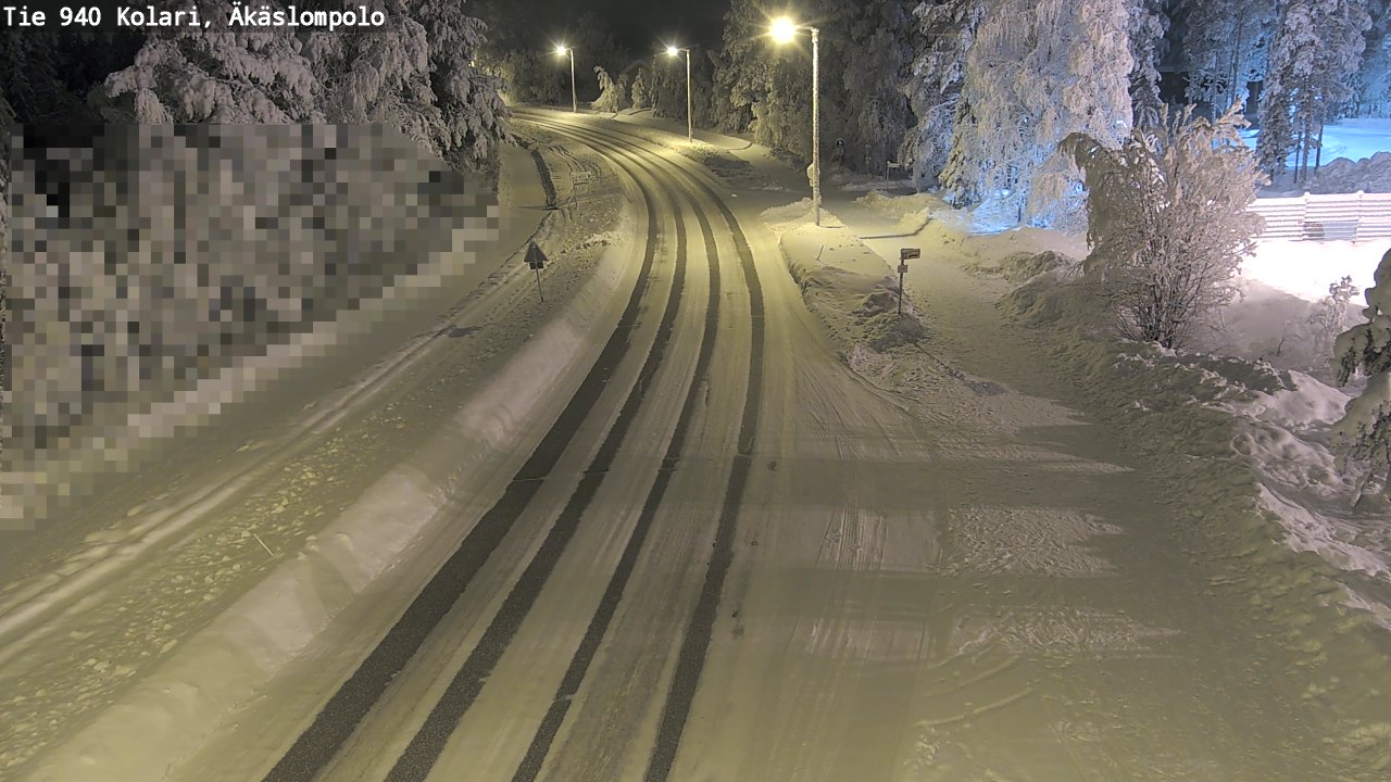 Kelikamerat Kuva Tie 940 Kolari, Äkäslompolo, Kolari, Lappi