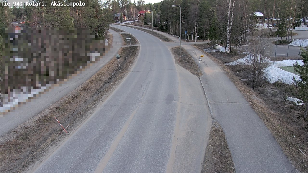 Weather Camera Image Väg 940 Kolari, Äkäslompolo, Kolari, Lappi