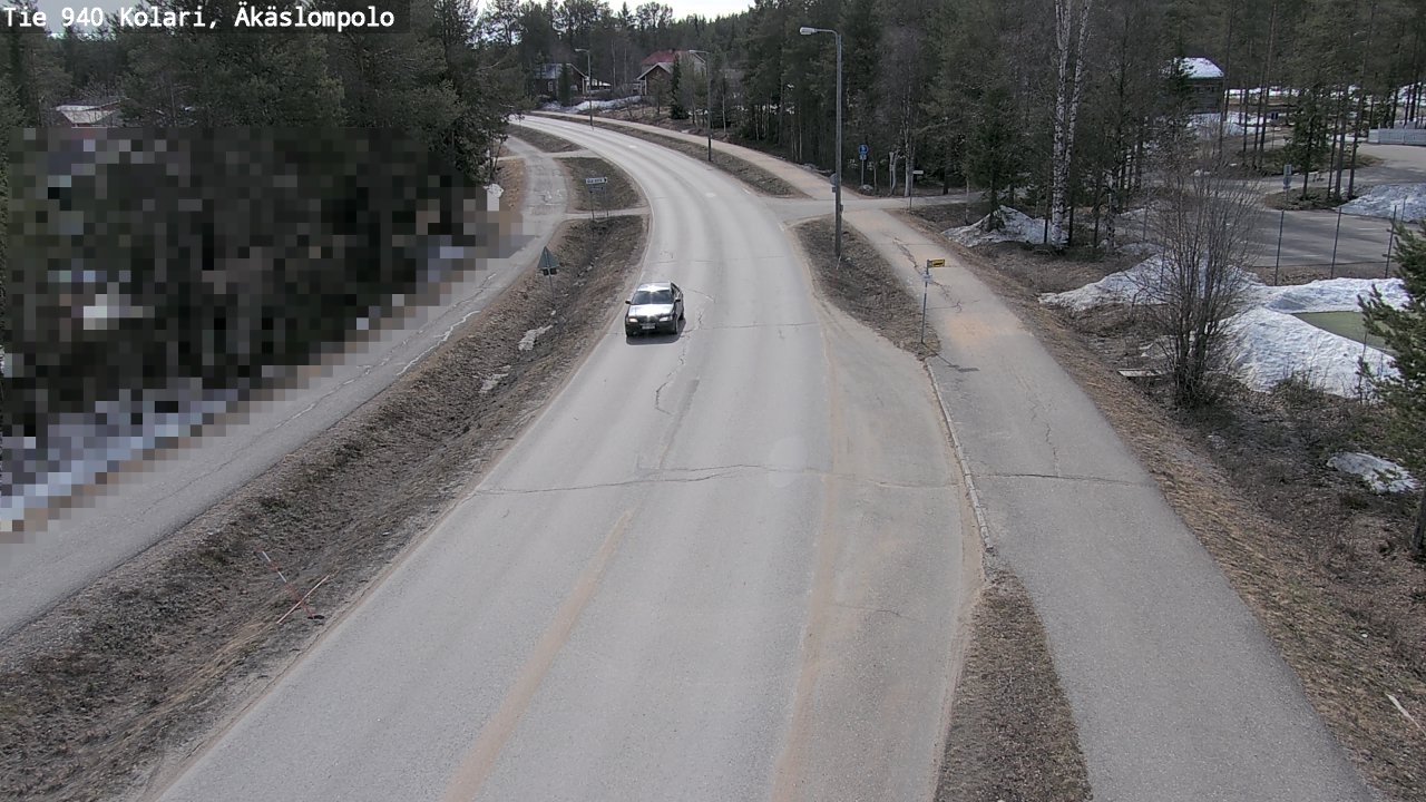 Weather Camera Image Väg 940 Kolari, Äkäslompolo, Kolari, Lappi