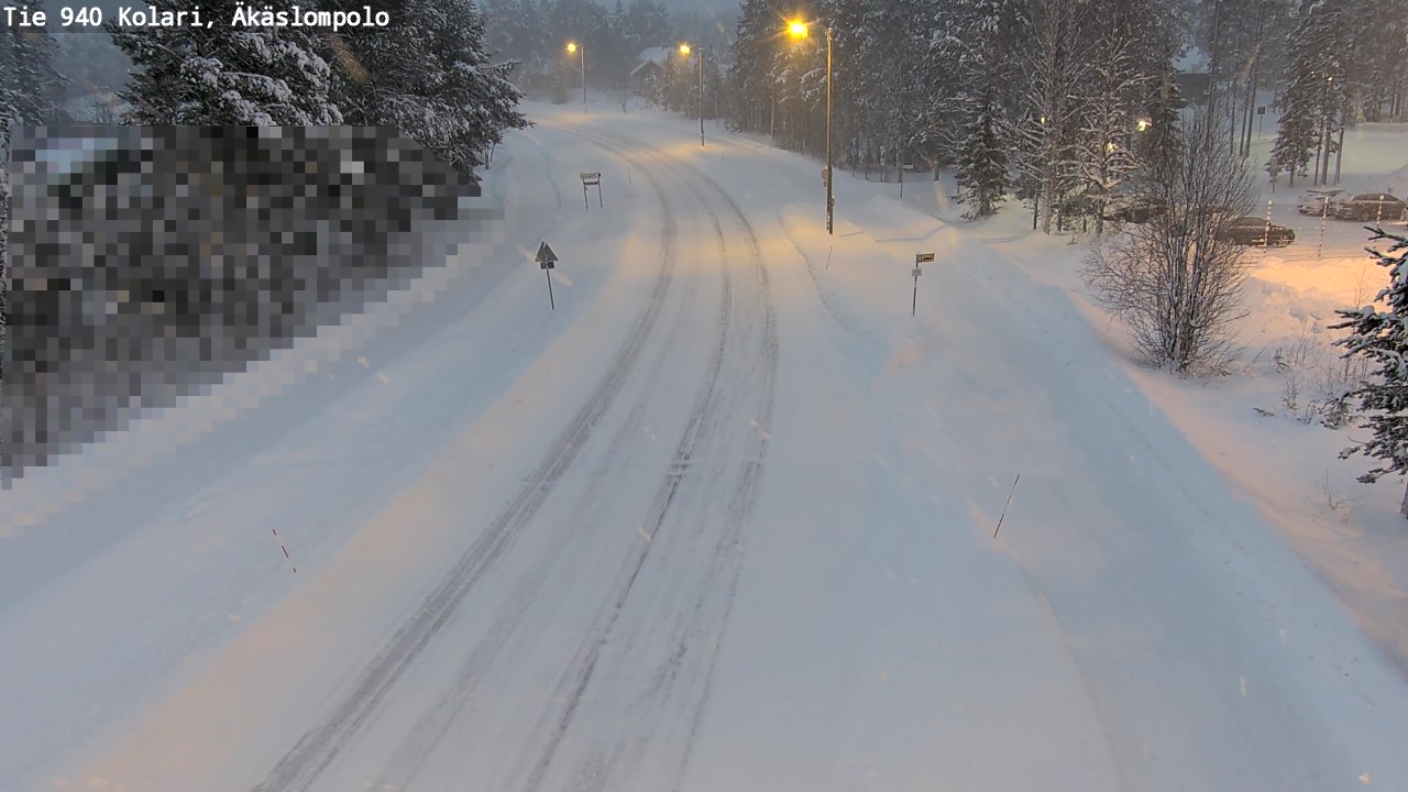 Weather Camera Image Road 940 Kolari, Äkäslompolo, Kolari, Lappi