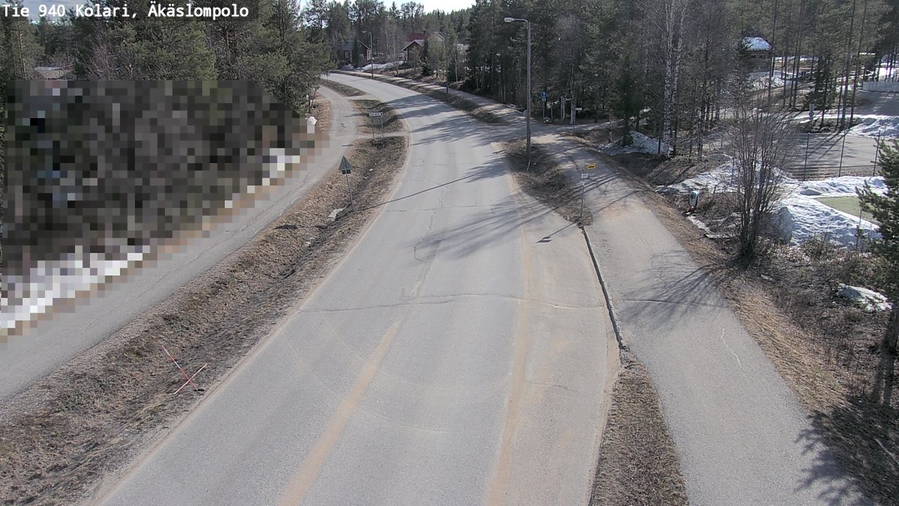 Weather Camera Image Väg 940 Kolari, Äkäslompolo, Kolari, Lappi