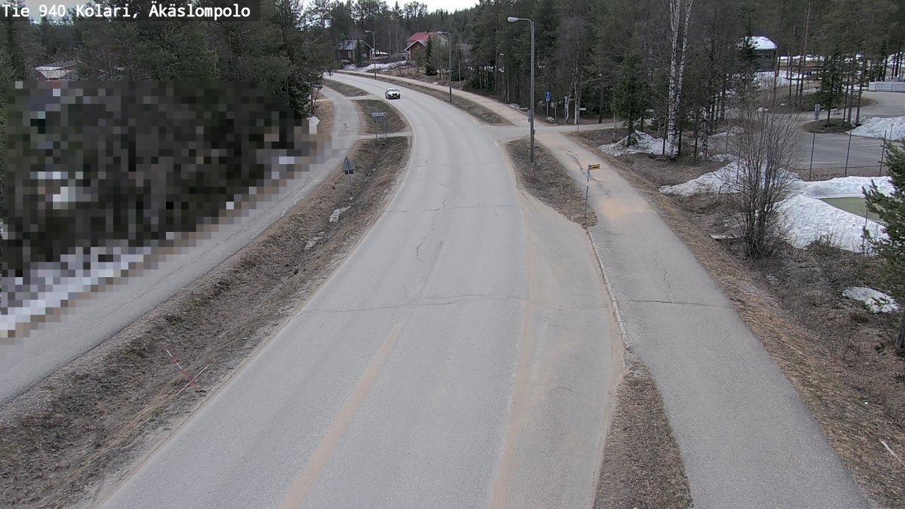 Weather Camera Image Väg 940 Kolari, Äkäslompolo, Kolari, Lappi