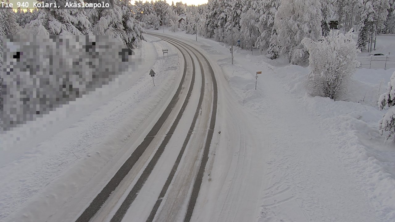 Kelikamerat Kuva Tie 940 Kolari, Äkäslompolo, Kolari, Lappi