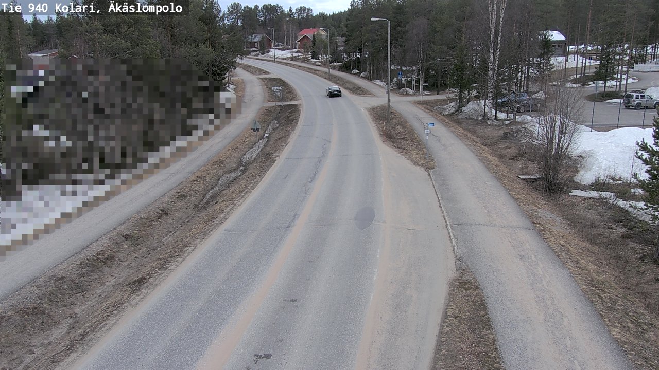 Weather Camera Image Väg 940 Kolari, Äkäslompolo, Kolari, Lappi