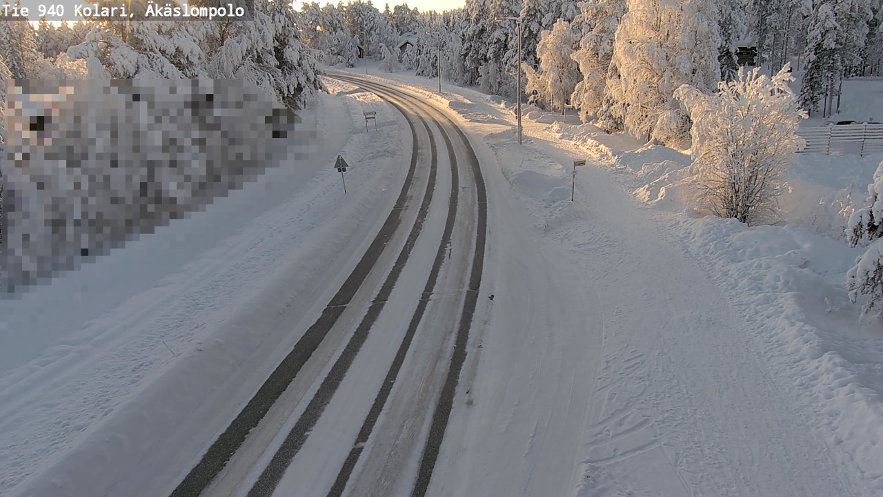 Kelikamerat Kuva Tie 940 Kolari, Äkäslompolo, Kolari, Lappi