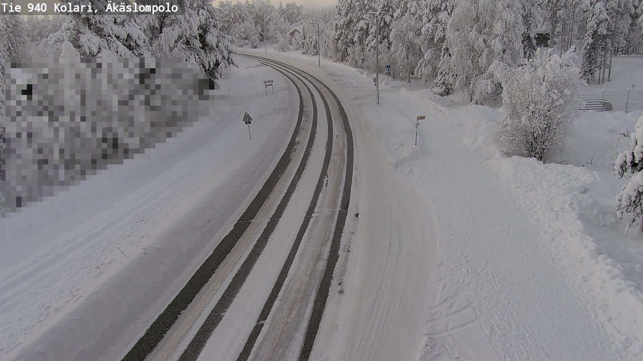 Weather Camera Image Road 940 Kolari, Äkäslompolo, Kolari, Lappi