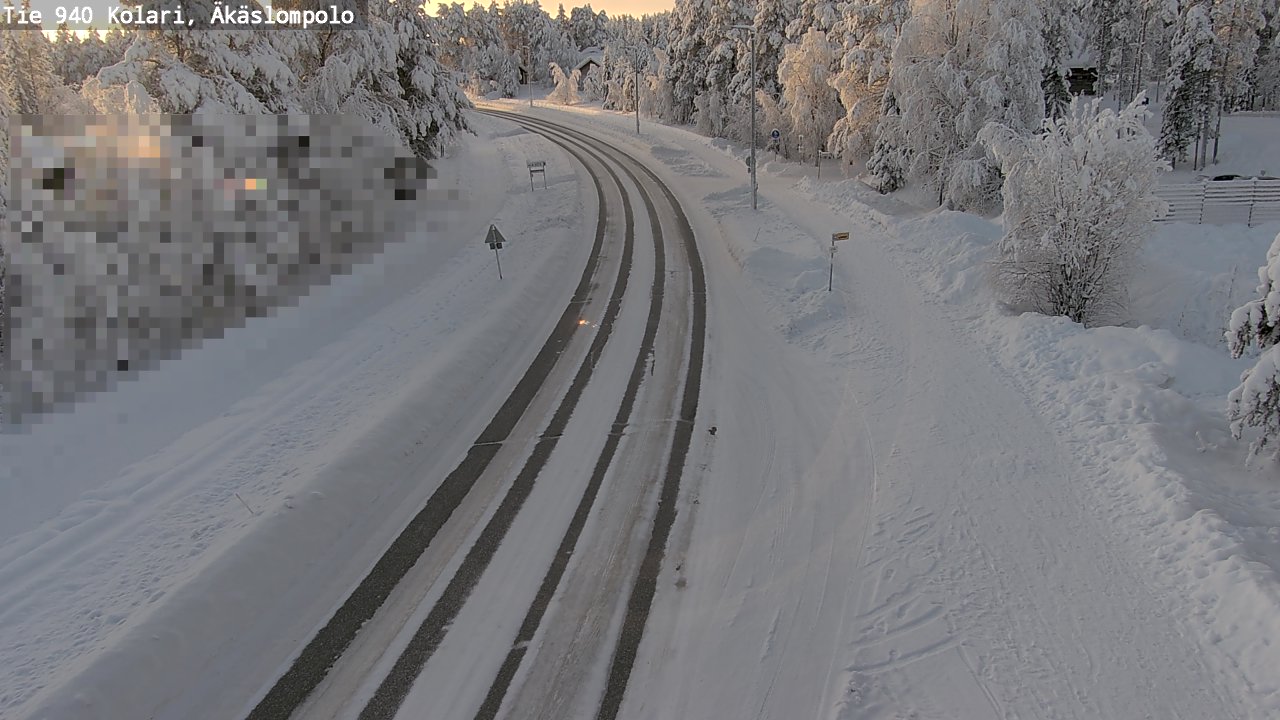 Kelikamerat Kuva Tie 940 Kolari, Äkäslompolo, Kolari, Lappi