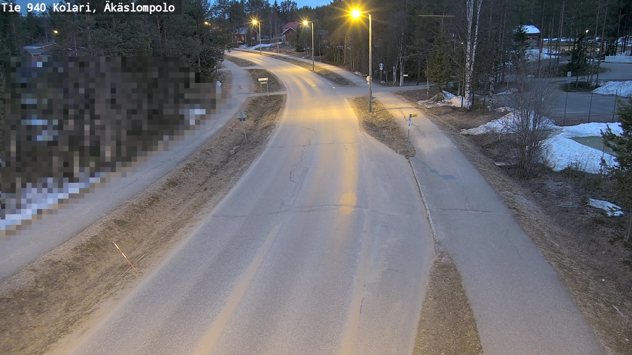 Weather Camera Image Väg 940 Kolari, Äkäslompolo, Kolari, Lappi