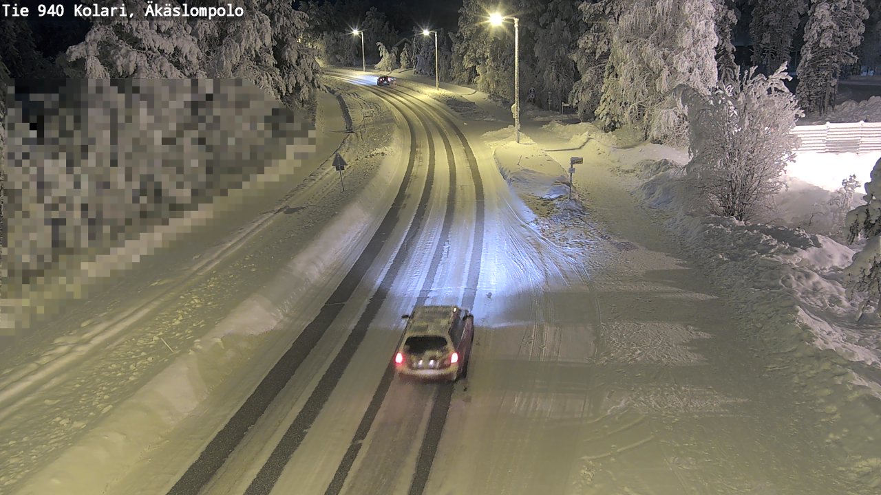 Kelikamerat Kuva Tie 940 Kolari, Äkäslompolo, Kolari, Lappi