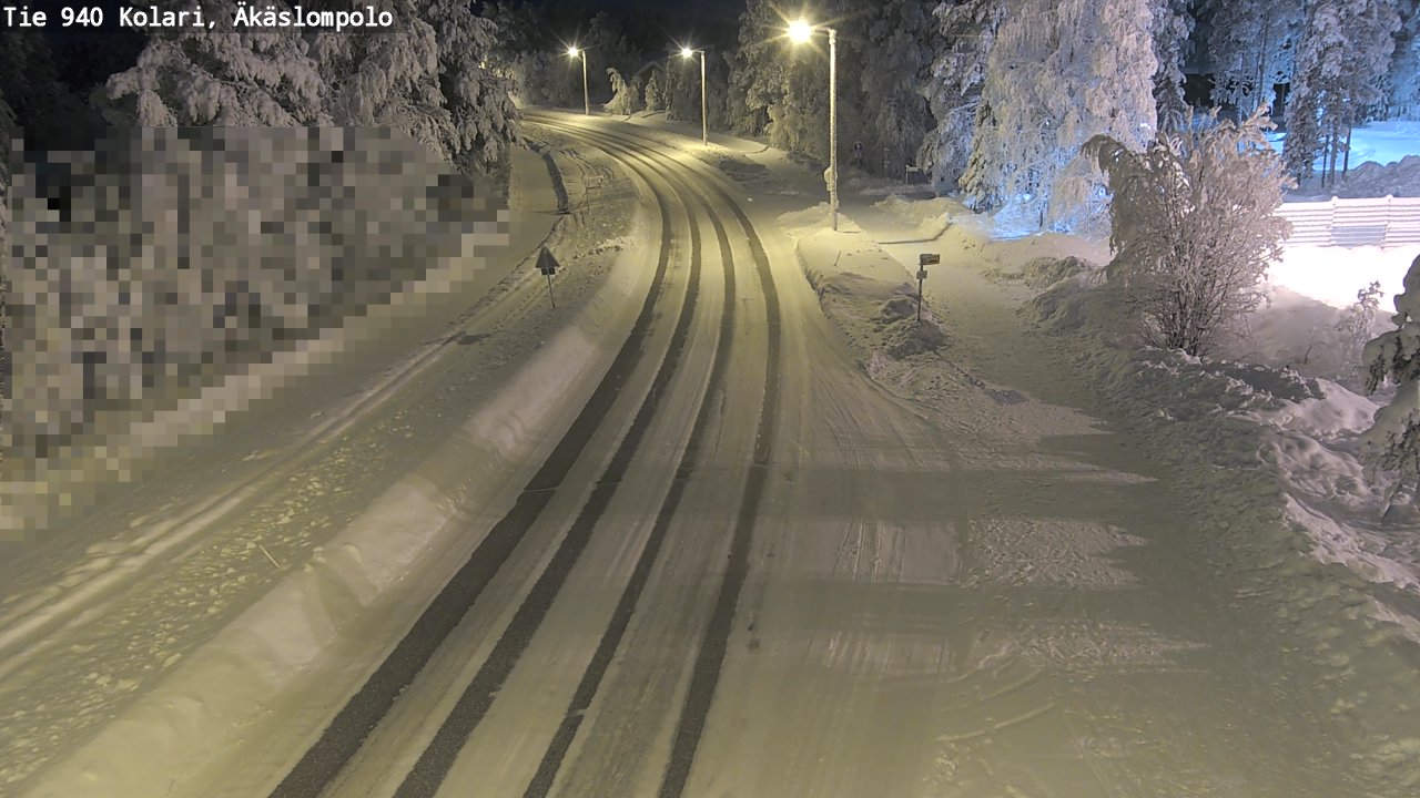 Kelikamerat Kuva Tie 940 Kolari, Äkäslompolo, Kolari, Lappi